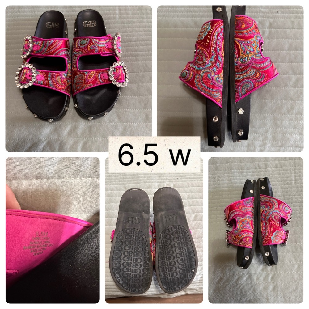 Giani Bernini Pink Paisley Flats
